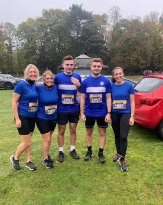 Malcolm's family running Birmingham's half marathon